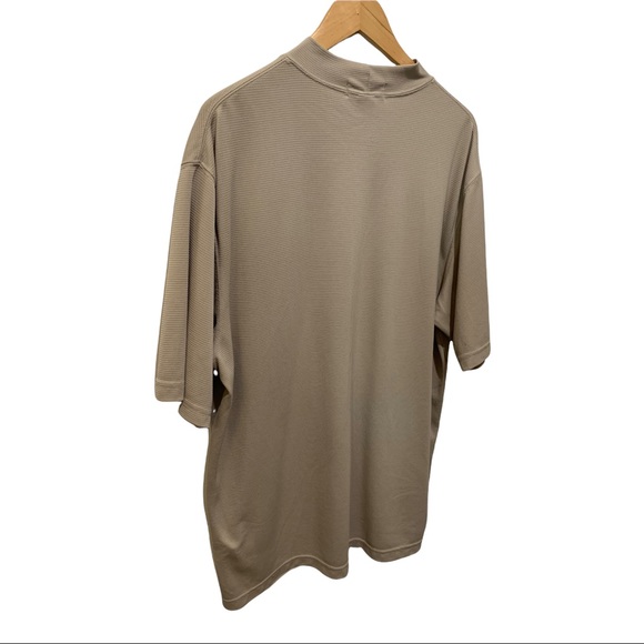 ILMIGLIORE BEIGE HIGH COLLAR EMBROIDERED LOGO SS MEN'S DRESS SHIRT SIZE XL - Picture 15 of 16